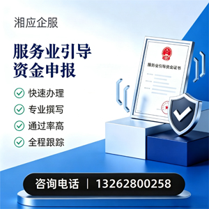 曲靖服务业引导资金申报服务