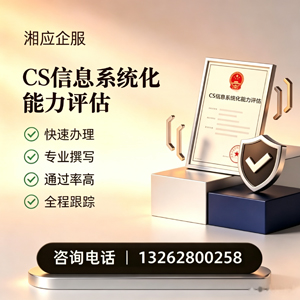 曲靖CS信息系统化能力评估申报服务